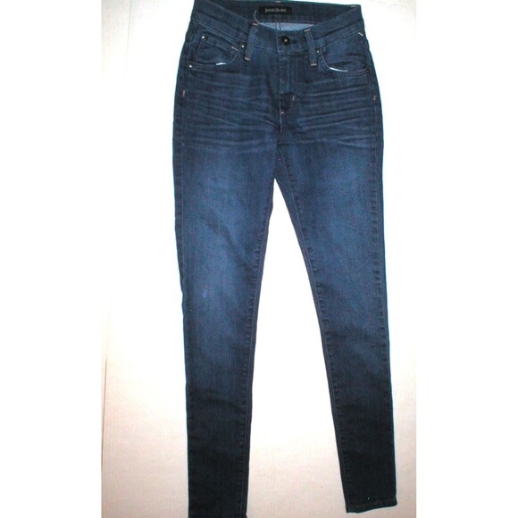 New Womens James Jeans Designer 25 Skinny Mediterranean Twiggy Dark Blue USA - Picture 1 of 4